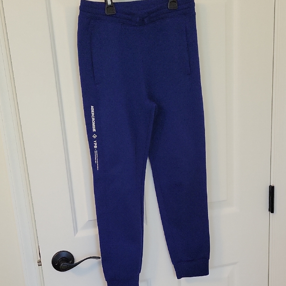 Great Condition Abercrombie Kids Boys Blue Jogger Sweatpants Size 9/10